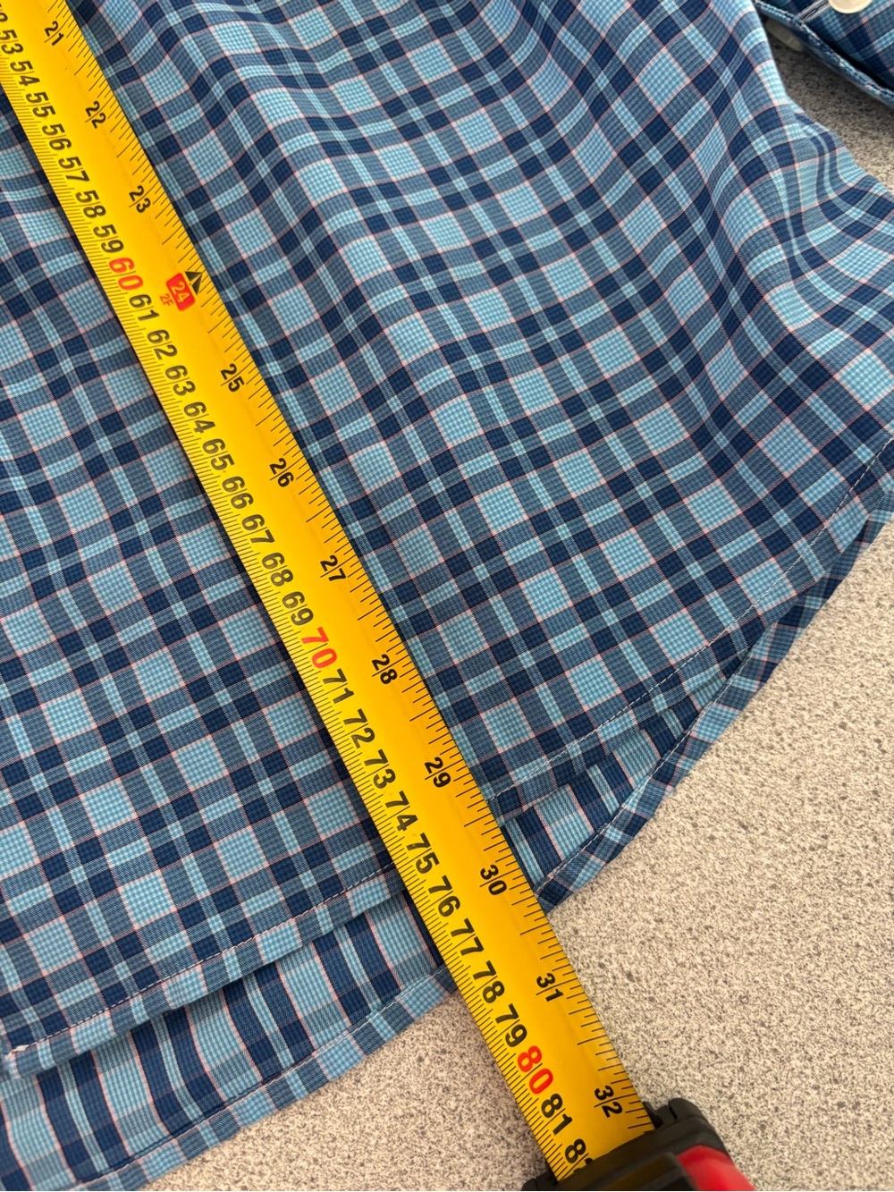 Eton Contemporary Blue Plaid 100% Cotton Dress Shirt 15 / 38 Corporate Luxury - Picture 10 of 11